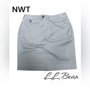 🥰L.L. Bean favorite straight fit women’s size 8 regular blue multi pocket skirt